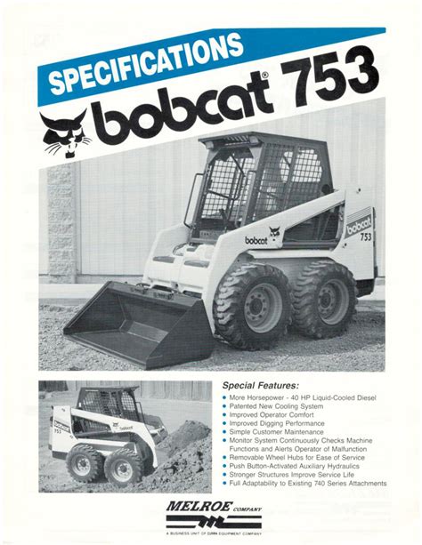 bobcat 753 specs pdf